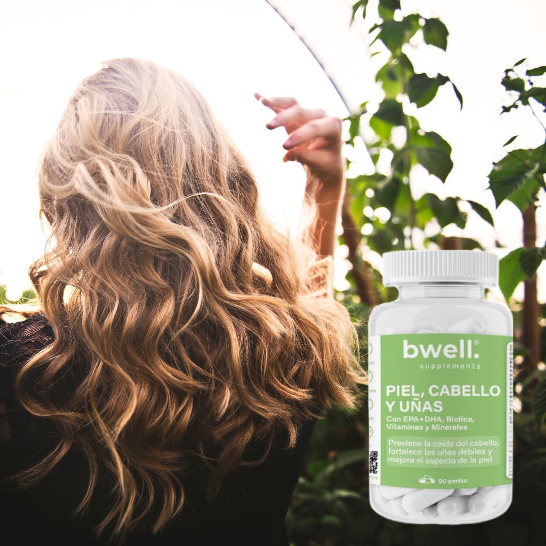 Piel, Cabello y Uñas | Beneficios de tomar Aceite de pescado EPA y DHA junto con Biotina, Vitaminas y Minerales