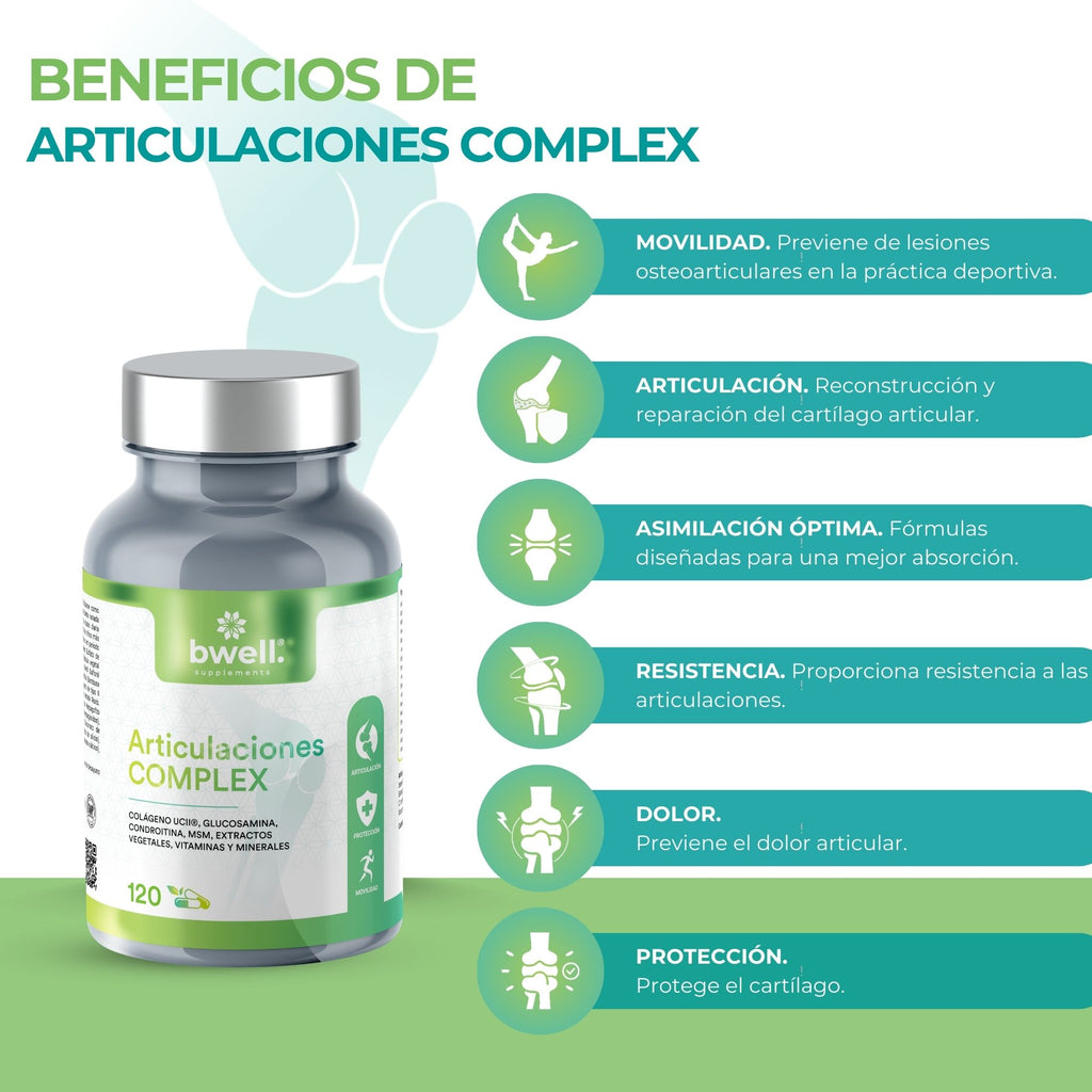 Colágeno Nuvicol-II® 40,50mg + Glucosamina 750mg, Condroitina 750mg, MSM - 120 cápsulas