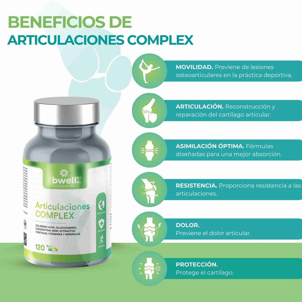 Colágeno Nuvicol-II® 40,50mg + Glucosamina 750mg, Condroitina 750mg, MSM - 120 cápsulas