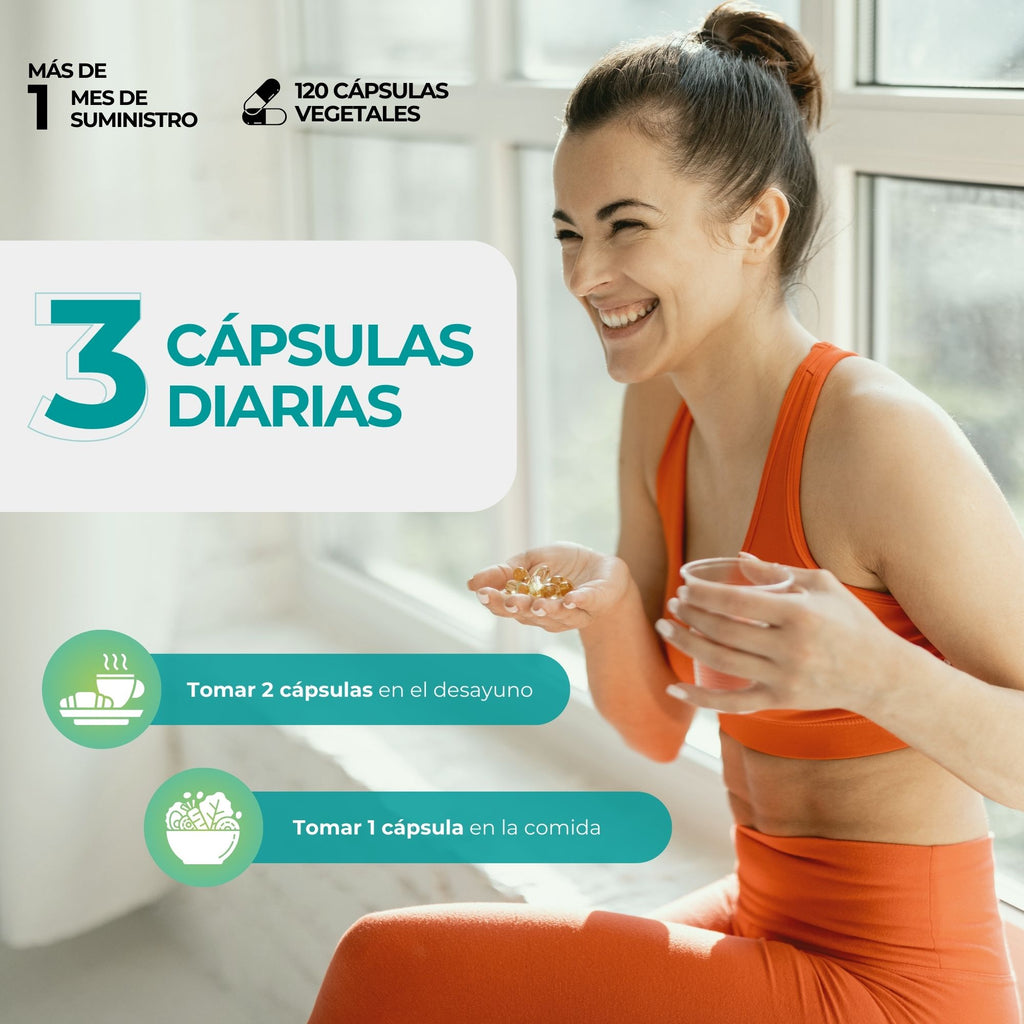 Colágeno Nuvicol-II® 40,50mg + Glucosamina 750mg, Condroitina 750mg, MSM - 120 cápsulas