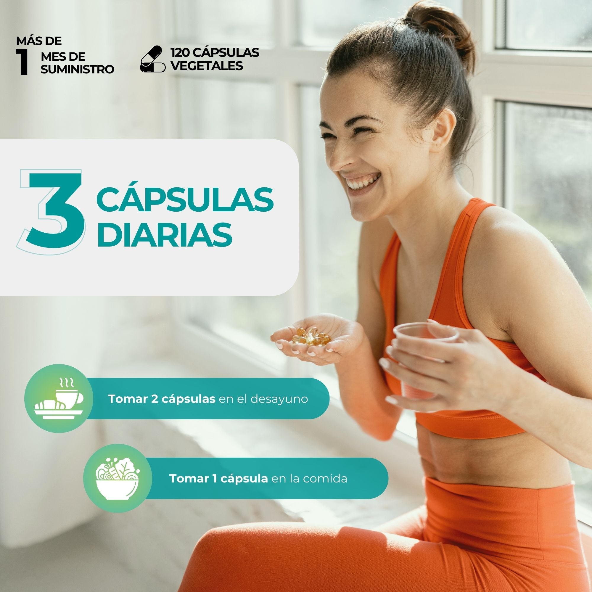 Colágeno Nuvicol-II® 40,50mg + Glucosamina 750mg, Condroitina 750mg, MSM - 120 cápsulas