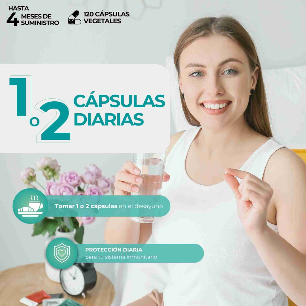 NAC (N-Acetilcisteína) 600mg + L-Glutatión reducido 500mg – 120 cápsulas