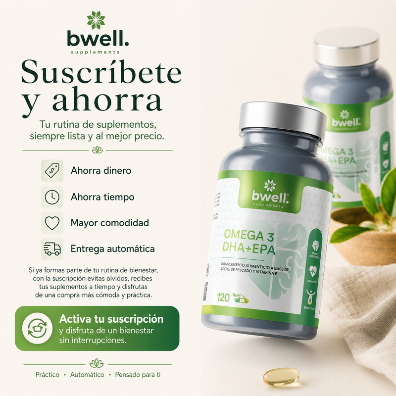 Cápsulas de Omega 3 Complex (DHA y EPA 1500mg) + Vitamina E (Certificado IFOS 5 Estrellas) - 120 cápsulas