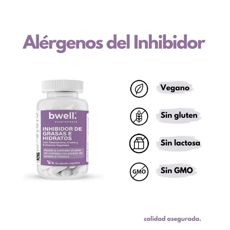 Inhibidor de Grasas e Hidratos con Faseolamina y Cromo (Ayuda al control de peso)– 30 cápsulas