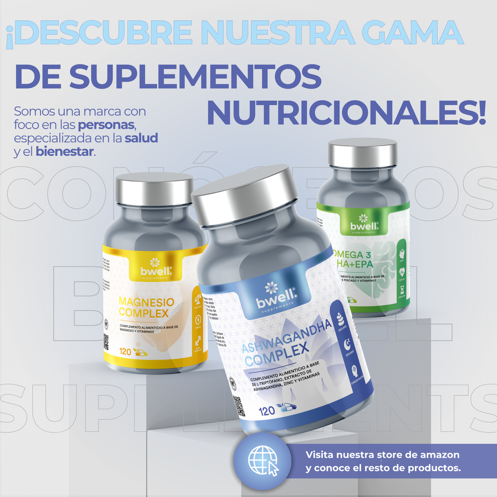 Ashwagandha Complex 600mg + L-Triptófano 600mg, Zinc y B6 (Combate estrés y ansiedad) – 120 cápsulas