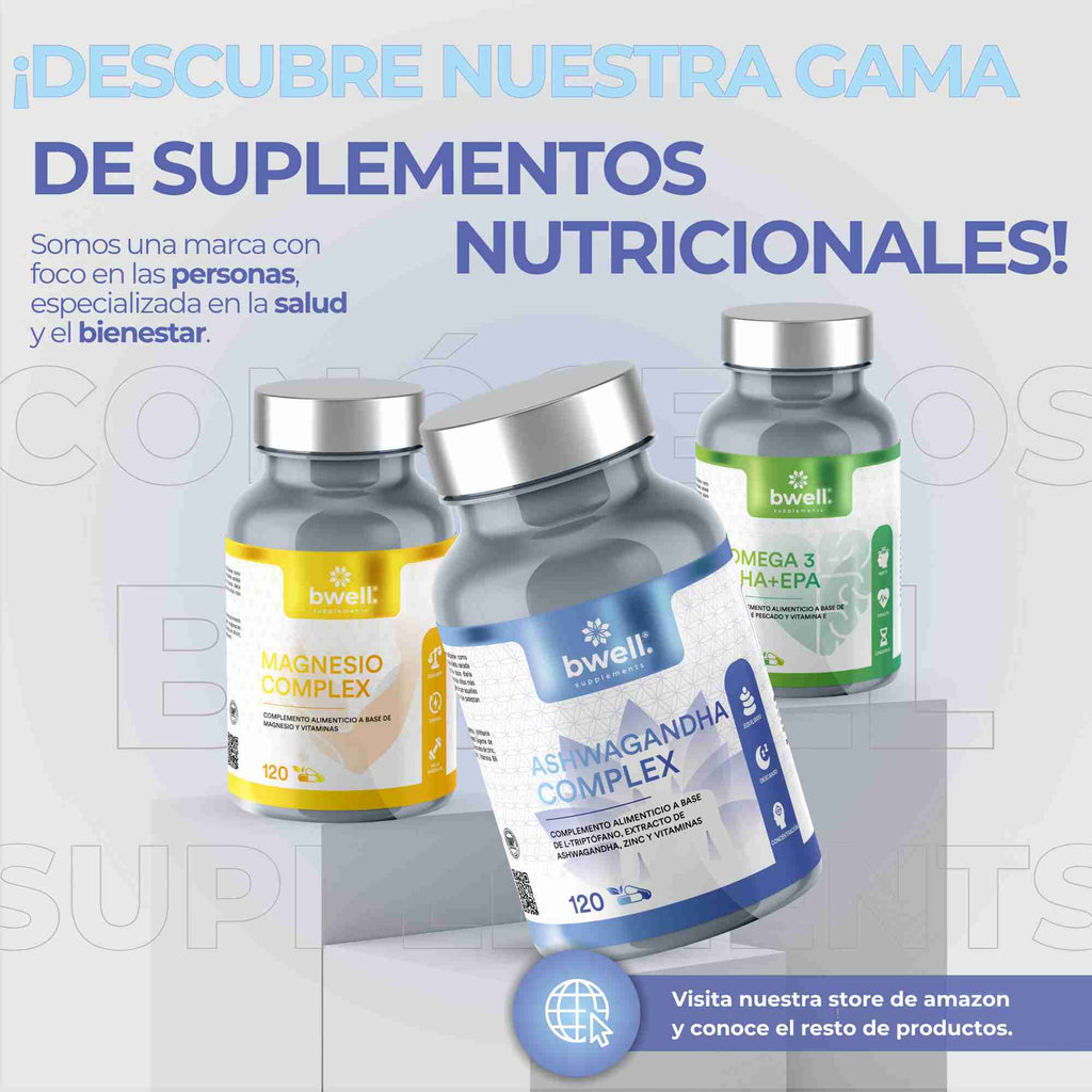 Ashwagandha Complex 600mg + L-Triptófano 600mg, Zinc y B6 (Combate estrés y ansiedad) – 120 cápsulas