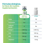 Omega 3 Complex 2000mg con DHA 1000mg + EPA 500mg y Vitamina E (Certificado IFOS 5 Star) - 120 cápsulas