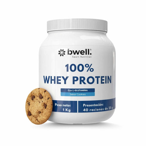 100% WHEY PROTEIN COMPLEX Con  L-GLUTAMINA  - Cookies 1Kg | 40 raciones