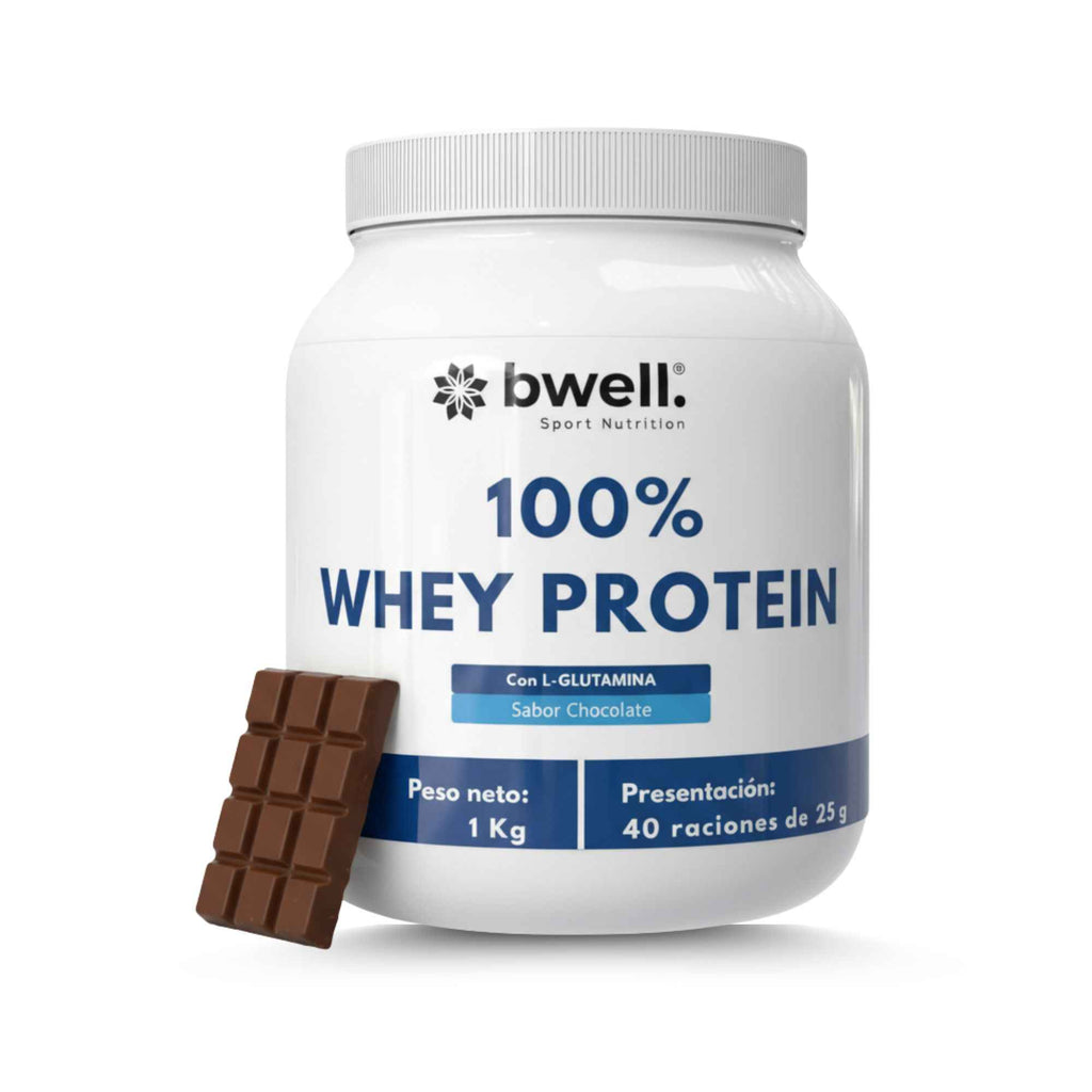 100% WHEY PROTEIN COMPLEX Con  L-Glutamina - Sabor Chocolate 1Kg | 40 raciones