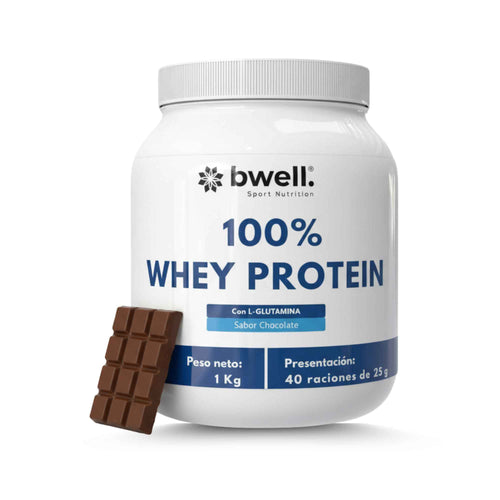 100% WHEY PROTEIN COMPLEX Con  L-Glutamina - Sabor Chocolate 1Kg | 40 raciones