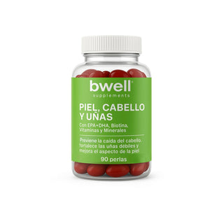 Piel, Cabello y Uñas Complex | DHA + EPA, Biotina, Vitaminas y Minerales (Potente combinación) - 90 cápsulas