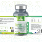 Omega 3 Complex 2000mg con DHA 1000mg + EPA 500mg y Vitamina E (Certificado IFOS 5 Star) - 120 cápsulas