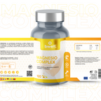 Magnesio Complex 197,5 mg con 3 sales (Marino, Gluconato y Citrato) + Vitaminas B6 y D3 – 120 cápsulas