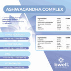 Ashwagandha Complex 600mg + L-Triptófano 600mg, Zinc y B6 (Combate estrés y ansiedad) – 120 cápsulas