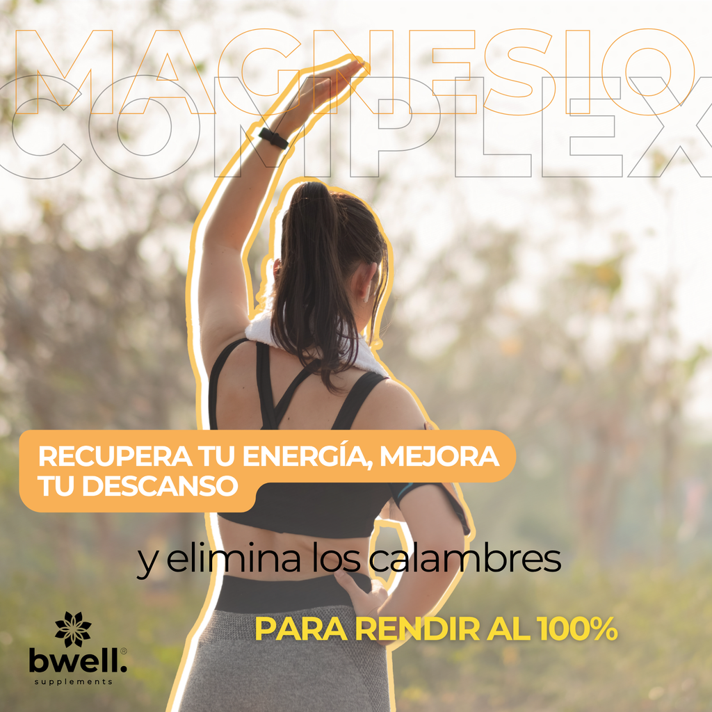 Magnesio Complex 197,5 mg con 3 sales (Marino, Gluconato y Citrato) + Vitaminas B6 y D3 – 120 cápsulas