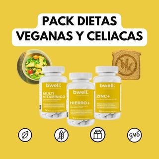 pack dietas veganas y celiacas bwell supplements