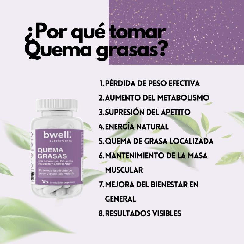 Quema Grasa | L-Carnitina, Sinetrol® Xpur y Extractos Vegetales (Mejora tu rendimiento físico)– 90 cápsulas