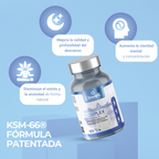 Ashwagandha Complex 600mg + L-Triptófano 600mg, Zinc y B6 (Combate estrés y ansiedad) – 120 cápsulas