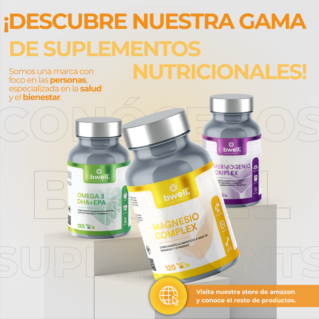 Magnesio Complex 197,5 mg con 3 sales (Marino, Gluconato y Citrato) + Vitaminas B6 y D3 – 120 cápsulas