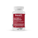 Estrés y Ansiedad Complex | L-Triptófano 500 mg con Vitaminas B3, B6, Zinc y Probióticos – 60 cápsulas