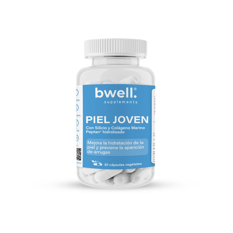 Piel Joven | Colágeno Marino Peptan® hidrolizado + Silicio (Potente Antienvejecimiento) - 30 cápsulas