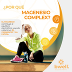 Magnesio Complex 197,5 mg con 3 sales (Marino, Gluconato y Citrato) + Vitaminas B6 y D3 – 120 cápsulas